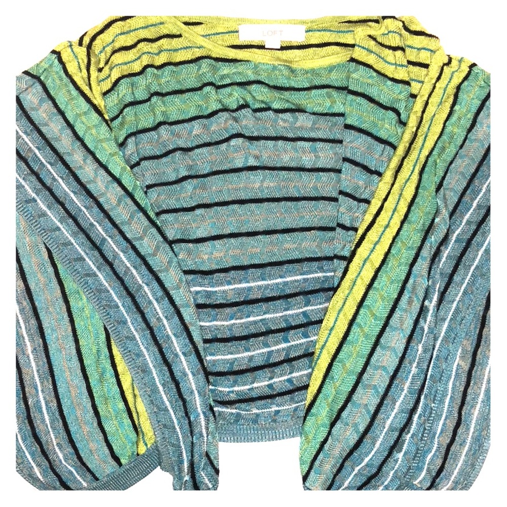 Ann Taylor Loft striped sweater shirt